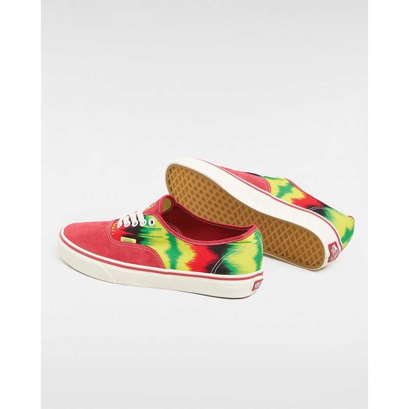 Vans Authentic Tie Dye Trainers Red/Assorted