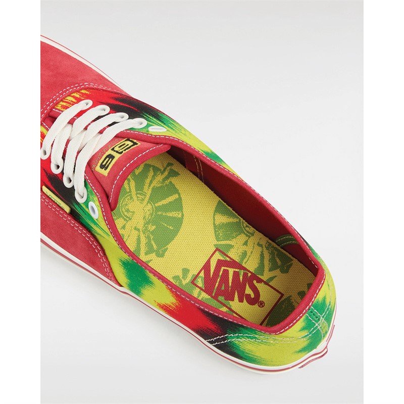 Vans Authentic Tie Dye Trainers Red/Assorted