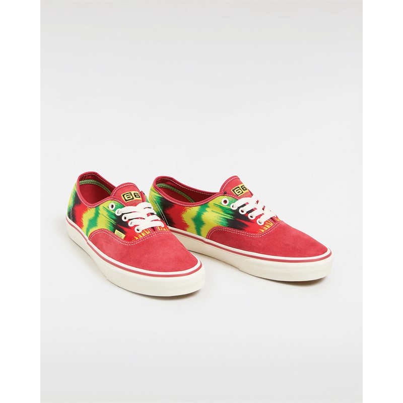 Vans Authentic Tie Dye Trainers Red/Assorted