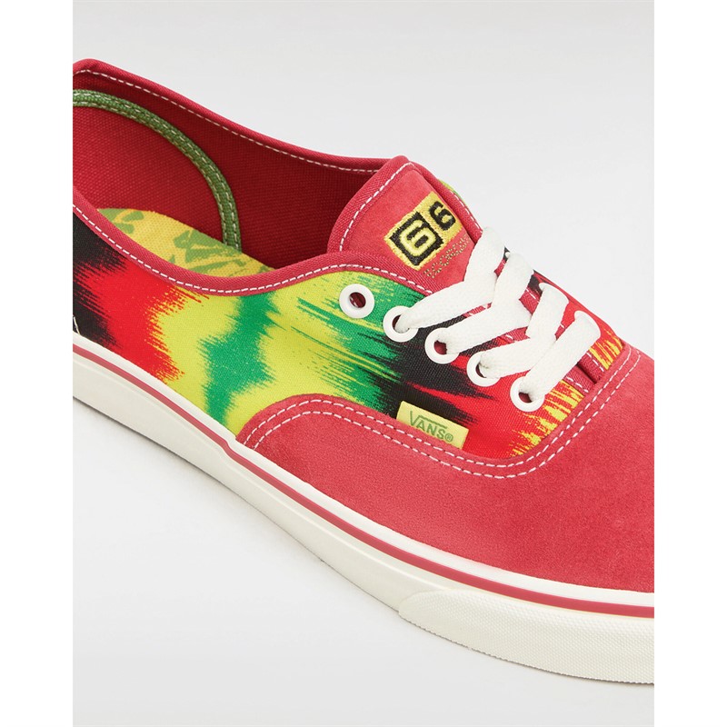 Vans Authentic Tie Dye Trainers Red/Assorted