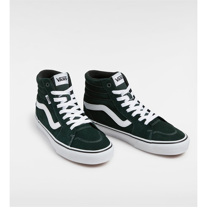 Vans Mens Filmore Hi Trainers Scarab/White