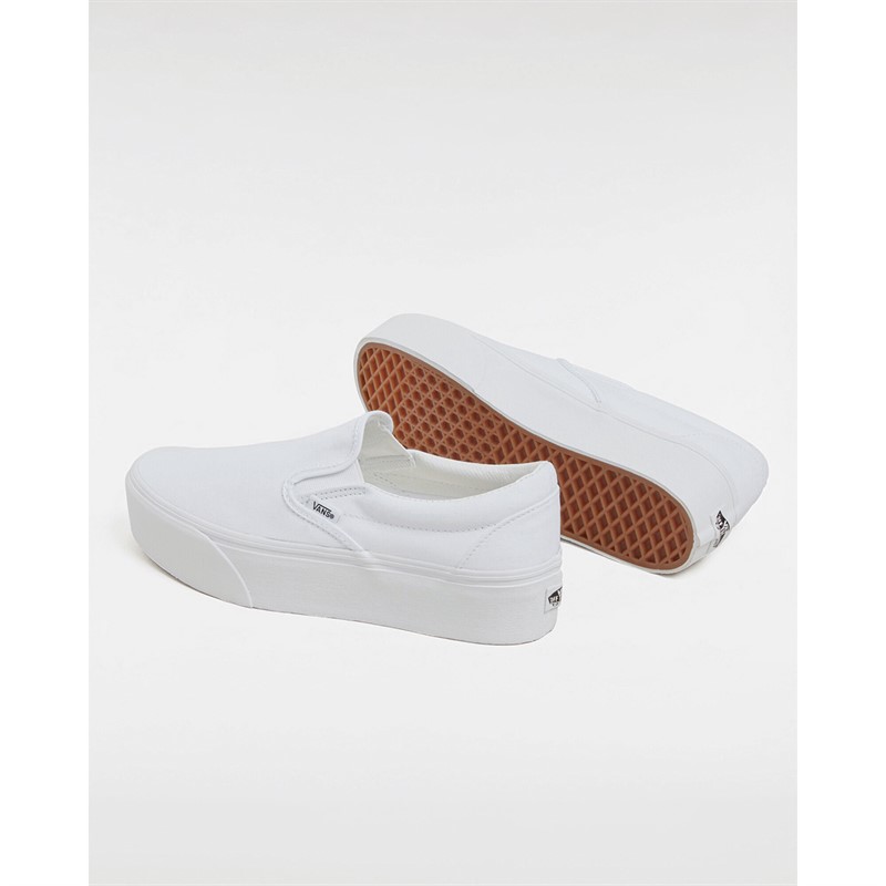 Vans Womens Classic Slip-On Stackform Trainers True White