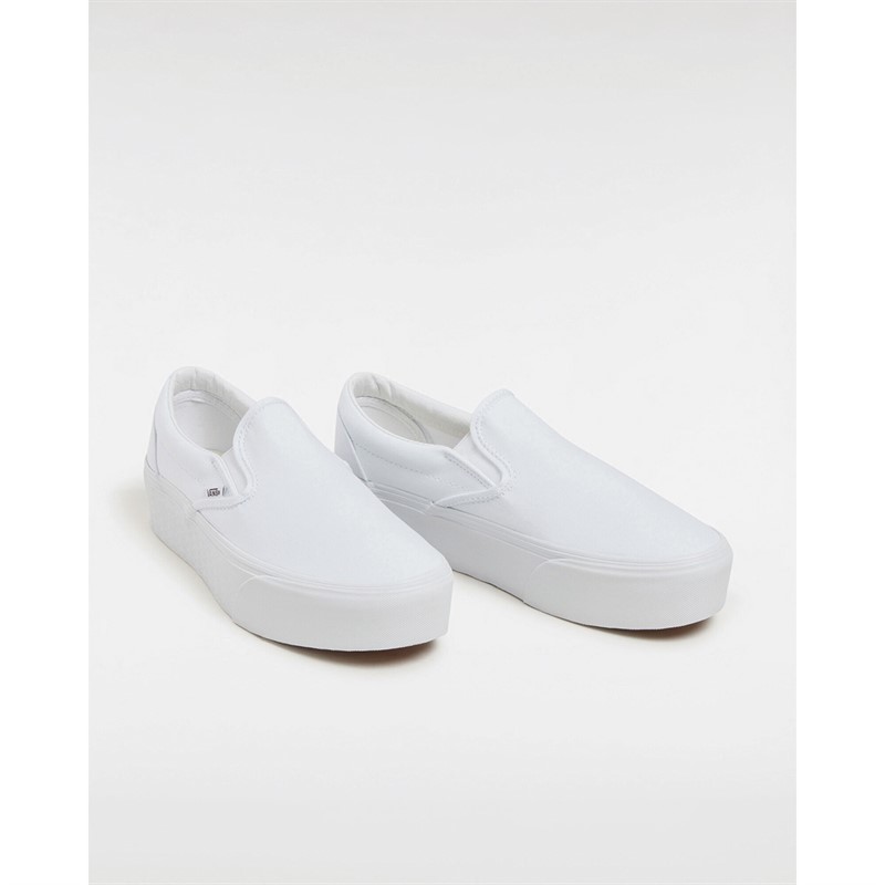 Vans Womens Classic Slip-On Stackform Trainers True White