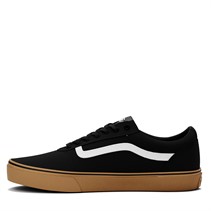 Vans Mens Ward Canvas Trainers Black/Gum