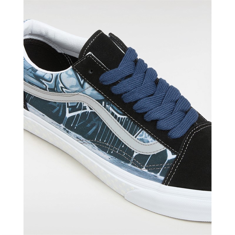 Vans Old Skool Trainers Black Reflective