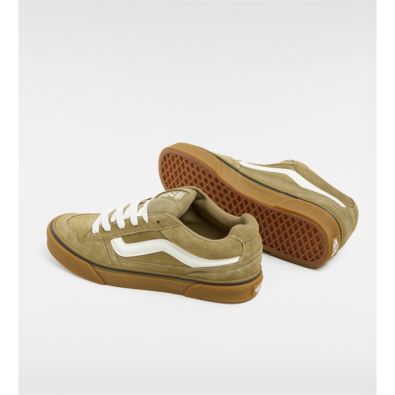 Vans Mens Caldrone Suede Trainers Olive