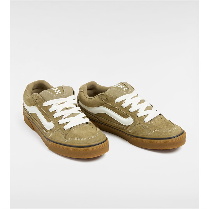 Vans Mens Caldrone Suede Trainers Olive