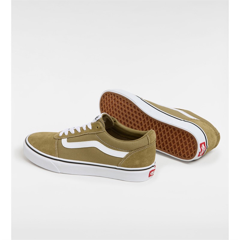 Vans Mens Ward Trainers Olive/White