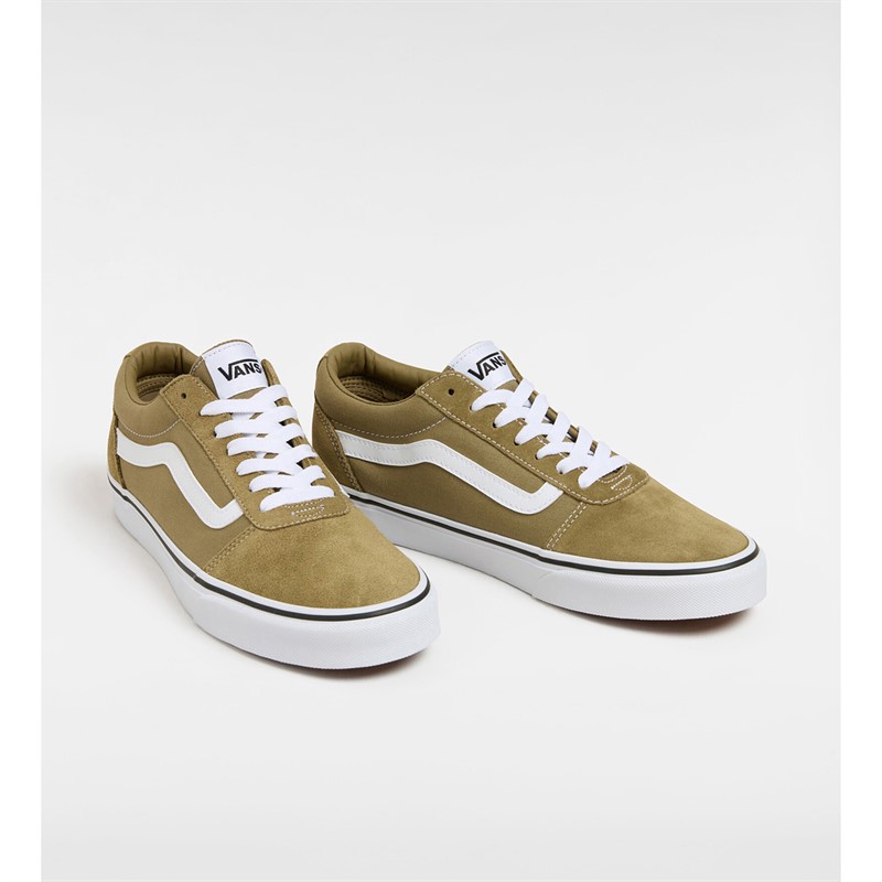 Vans Mens Ward Trainers Olive/White