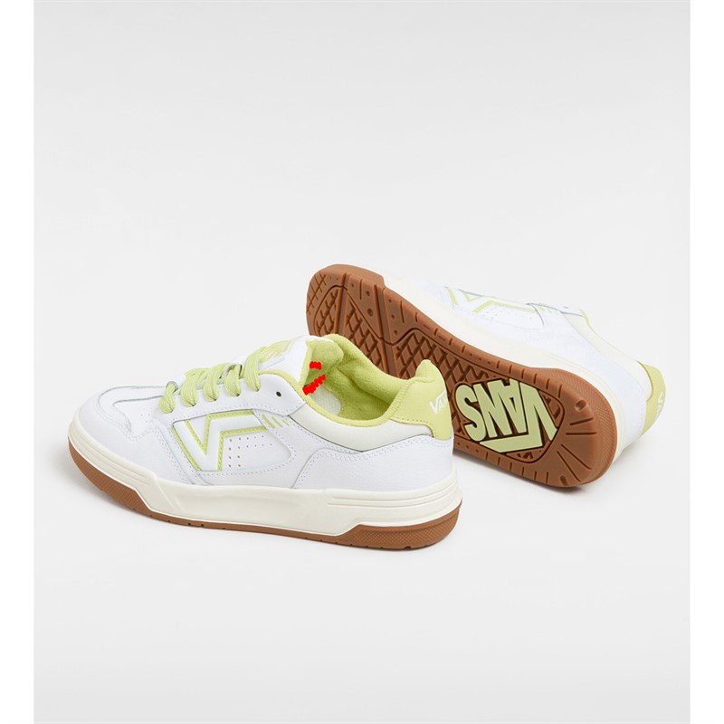 Vans Upland Vintage Leather Trainers Lime