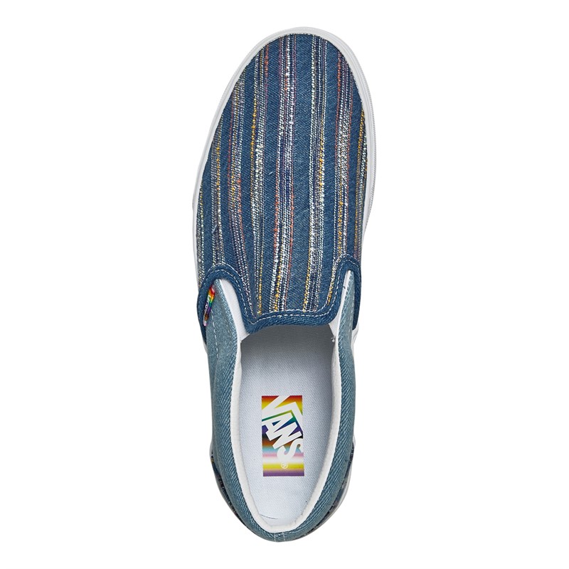 Vans Classic Slip-On Denim Stripes Trainers Multi