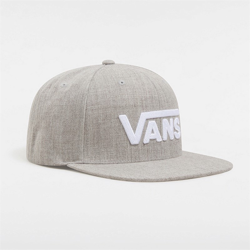 Vans Mens Drop V II Snapback Cap Heather Suiting