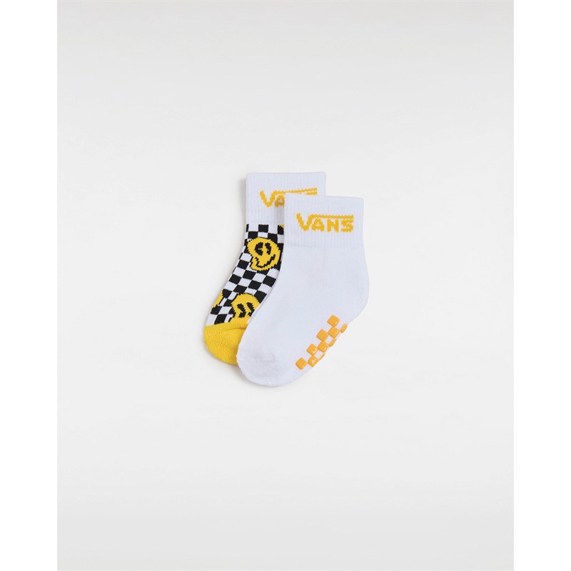 Vans Infant Drop V Classic Two Pack Socks Lemon Chrome