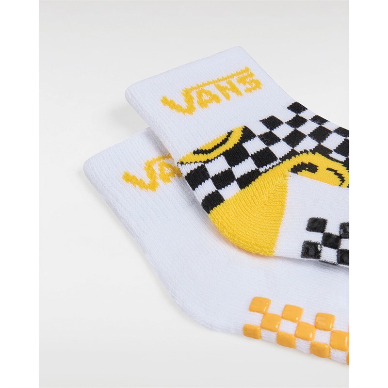 Vans Infant Drop V Classic Two Pack Socks Lemon Chrome