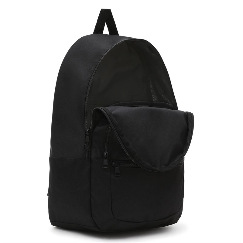 Plain black vans backpack hotsell