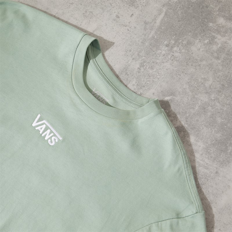 Vans Womens Center Vee T-Shirt Dress Iceberg Green