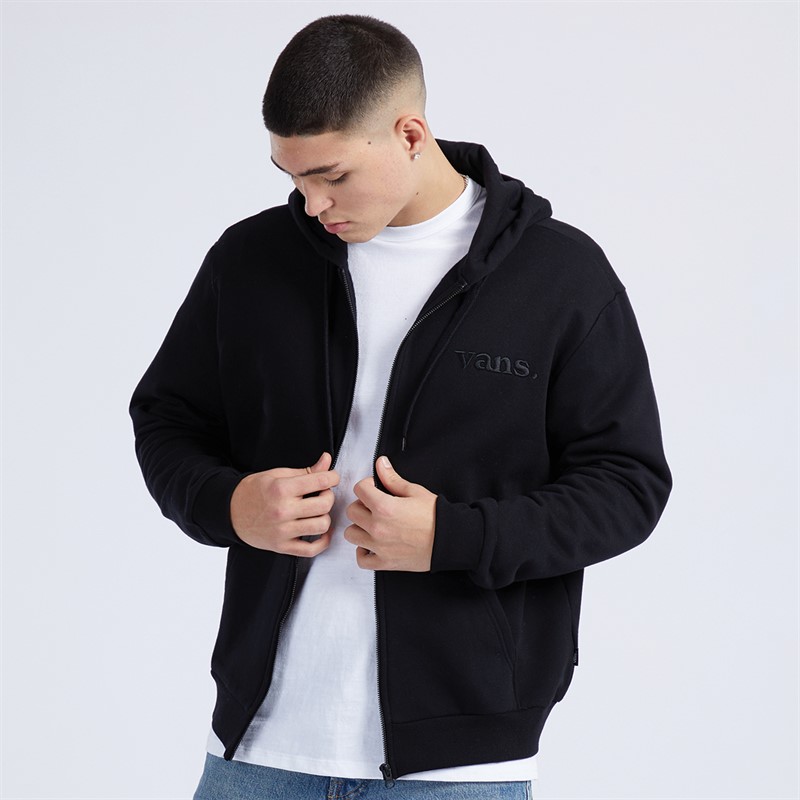 Vans Mens Essential Relaxed Full Zip Hoodie Black