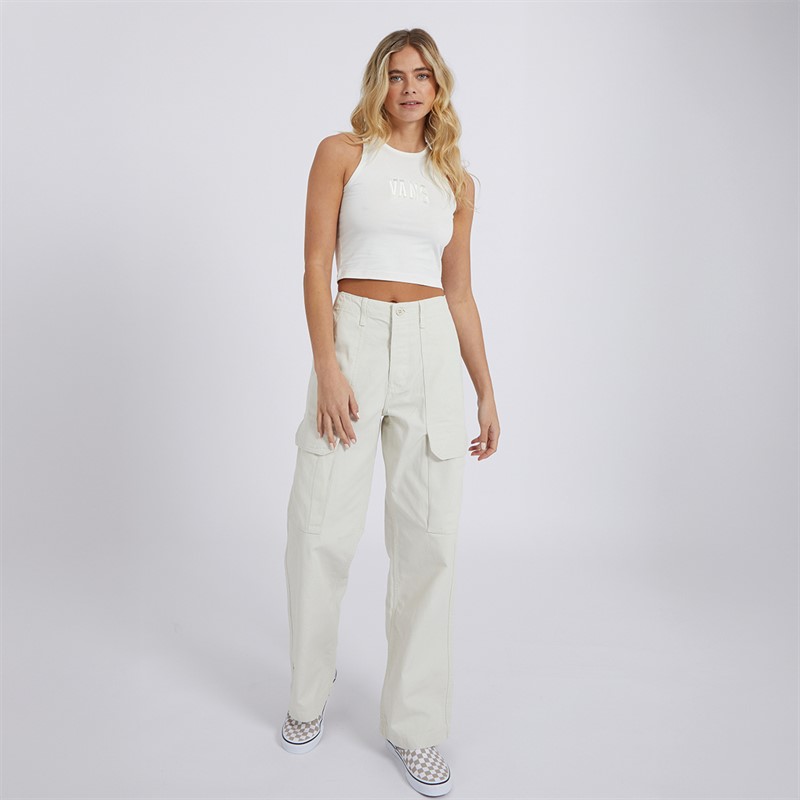 Vans Womens Arroyo Wide Leg Cargo Pants Turtledove