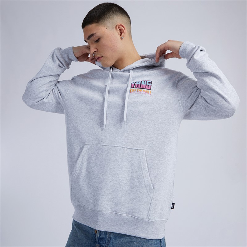 Vans Mens Palm Cheers Classic Hoodie Light Grey Heather