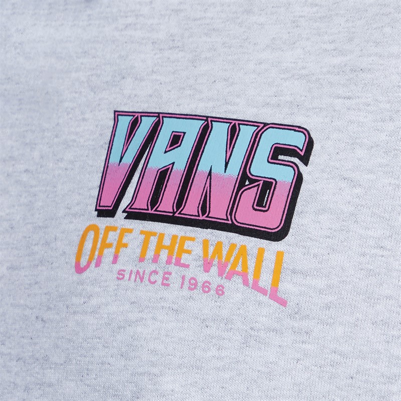 Vans Mens Palm Cheers Classic Hoodie Light Grey Heather