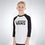 Vans Junior Boys Classic Raglan Sleeve T-Shirt Black