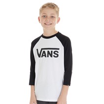 Vans Junior Boys Classic Raglan Sleeve T-Shirt Black