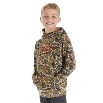 Vans Junior Boys Half Box Camo Hoodie Bungee Cord/Turkish Coffee