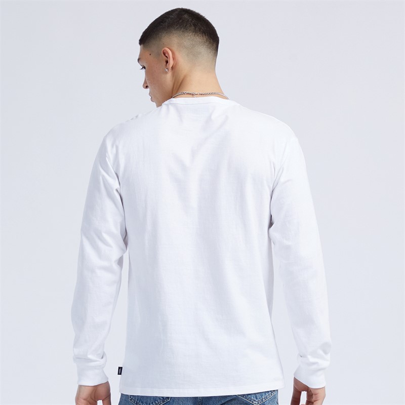 Vans Mens Off The Wall II Long Sleeve T-Shirt White