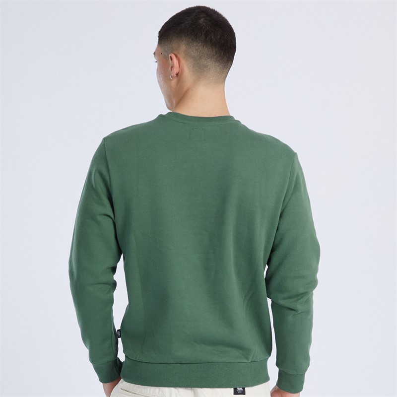 Vans Mens Essential Relaxed Crew Neck Sweatshirt Dark Forest