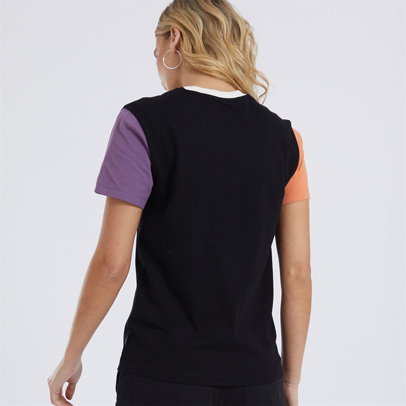 Vans Womens Colorblock BFF T-Shirt Black/Marshmallow