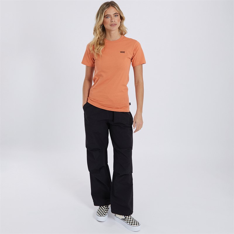 Vans Womens Left Chest Logo T-Shirt Carnelian