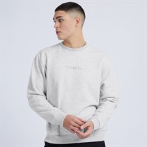 Vans Mens Essential Relaxed Crew Neck Sweatshirt Light Grey Heather