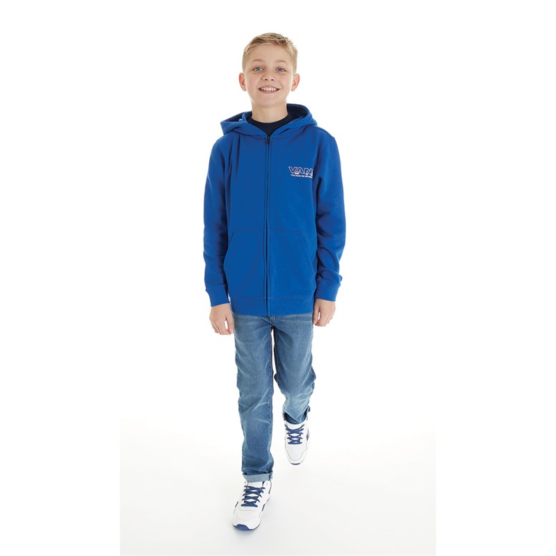 Vans Junior Boys Break Made Full Zip Hoodie True Blue