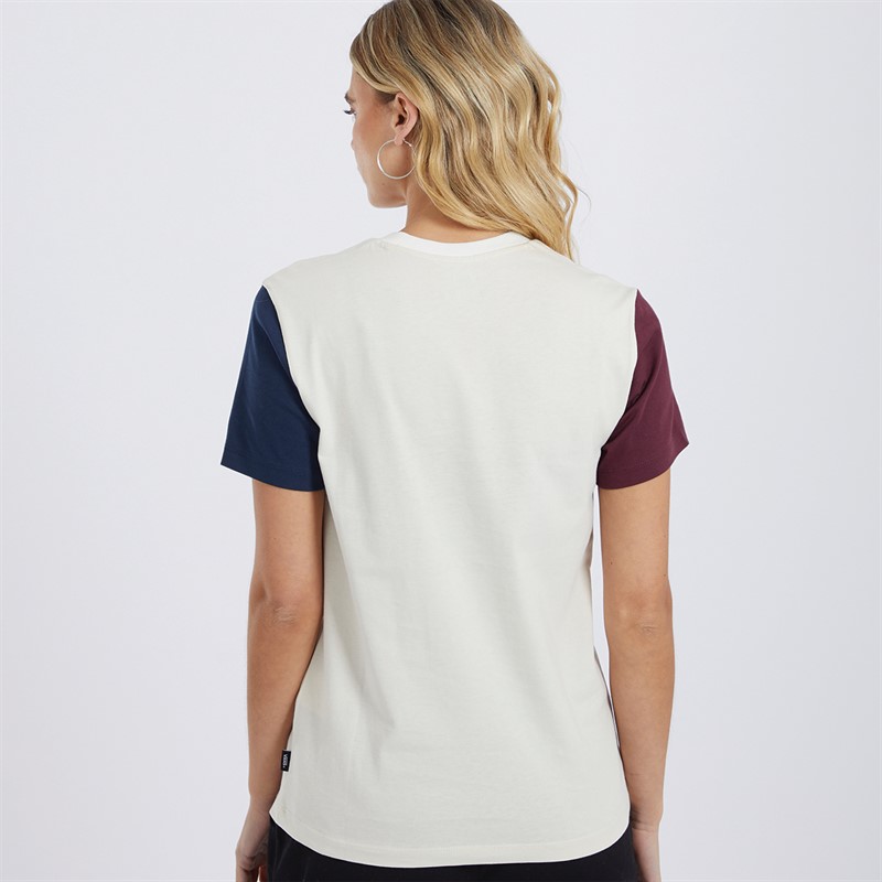 Vans Womens Colorblock BFF T-Shirt Turtle Dove/Dress Blues