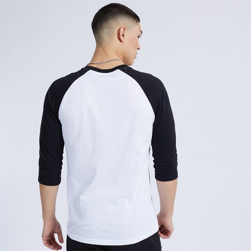 Vans Mens Classic Raglan T-Shirt White/Black