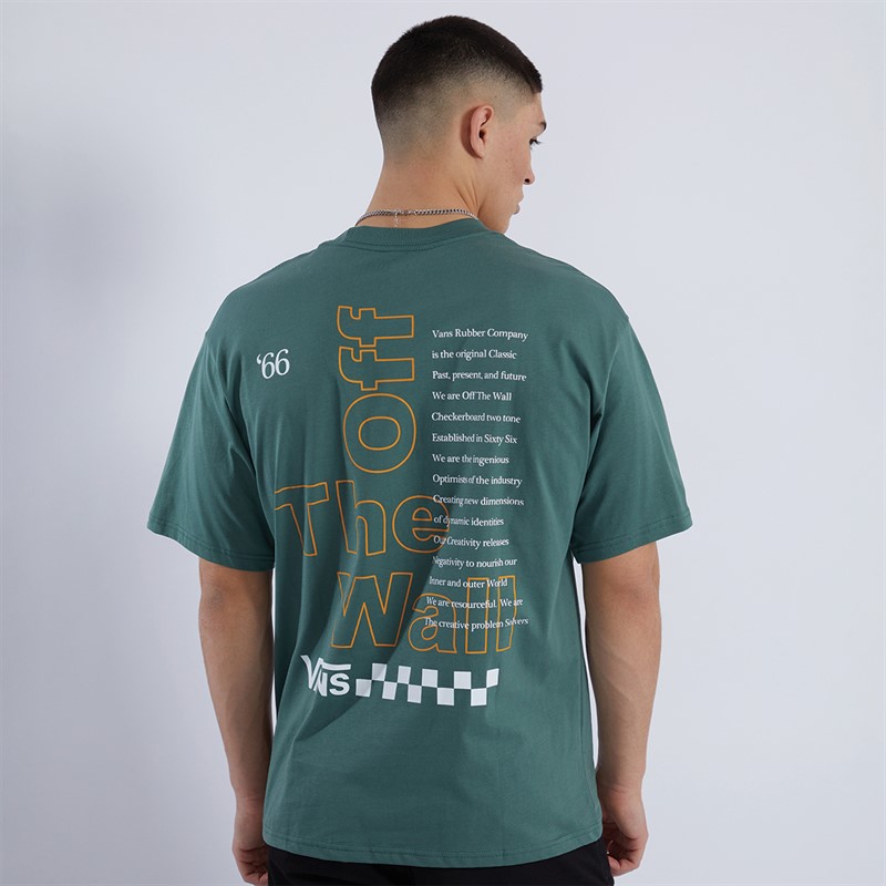 Vans Mens Posted T-Shirt Dark Forest