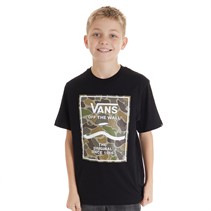 Vans Junior Boys Print Box 2.0 T-Shirt Black/Bungee Cord