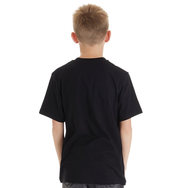 Vans Junior Boys Print Box 2.0 T-Shirt Black/Bungee Cord