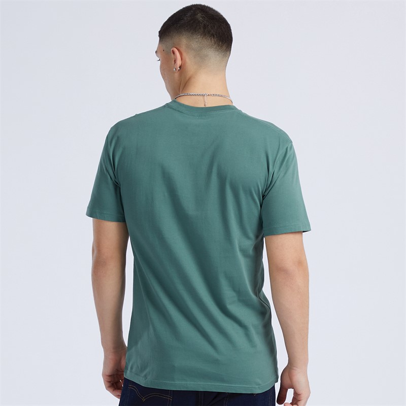 Vans Mens Left Chest Logo T-Shirt Dark Forest