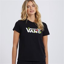 Vans Womens Foliage Crew T-Shirt Black