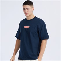 Vans Mens Retro V T-Shirt Navy