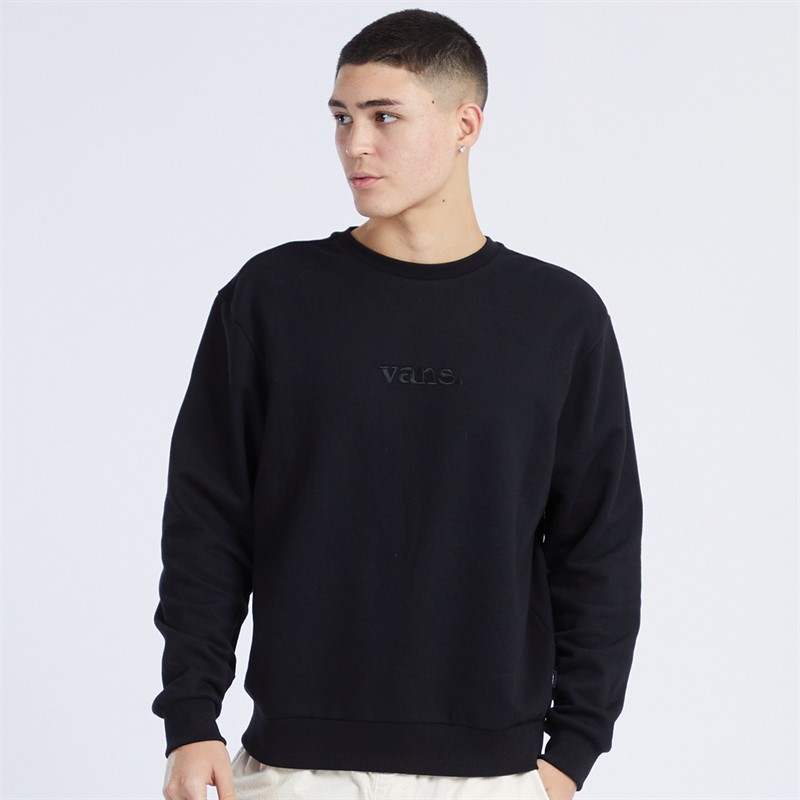 Vans Mens Essential Relaxed Crew Neck Sweatshirt Black