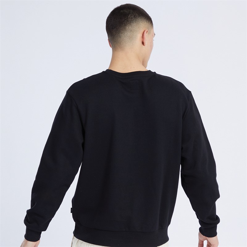 Vans Mens Essential Relaxed Crew Neck Sweatshirt Black