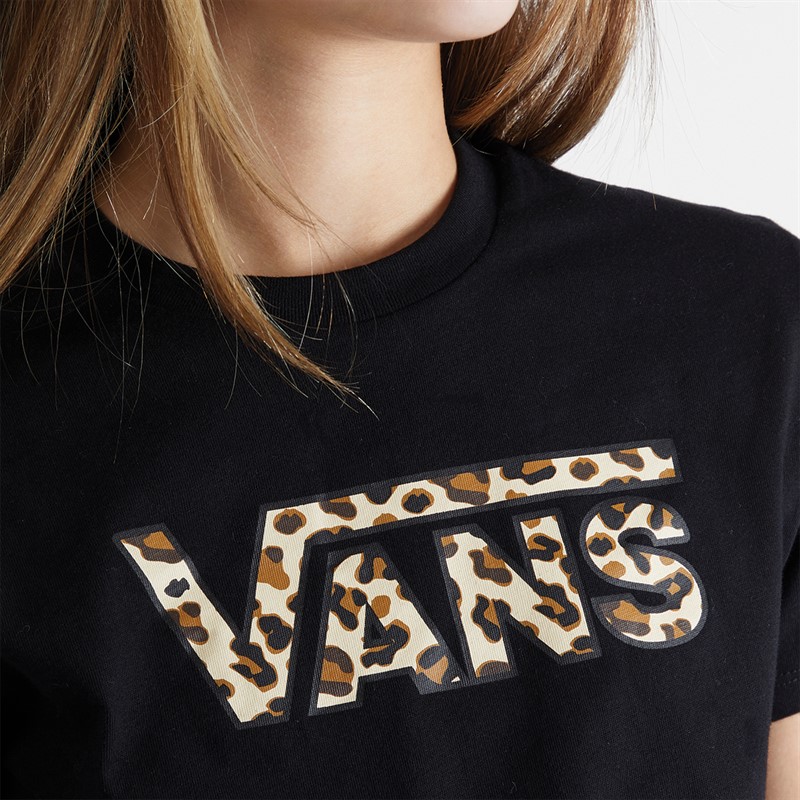 Vans Junior Girls Felidae Drop V T-Shirt Black