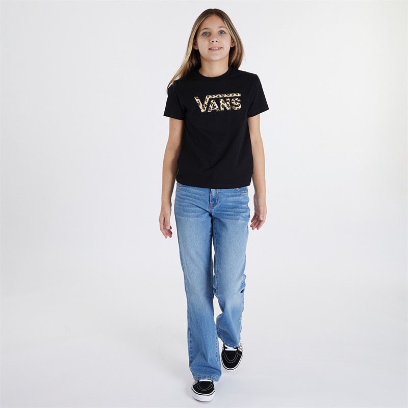 Vans Junior Girls Felidae Drop V T-Shirt Black