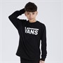 Vans Junior Classic Long Sleeve T-Shirt Black/White