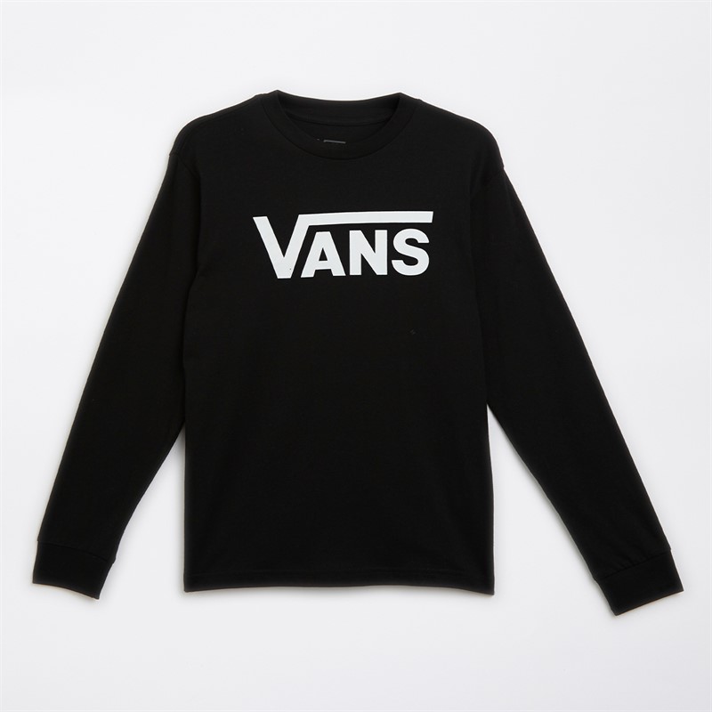 Vans Junior Classic Long Sleeve T-Shirt Black/White