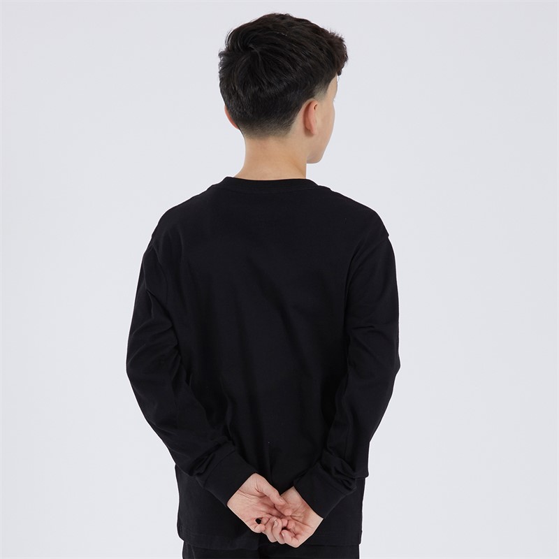 Vans Junior Classic Long Sleeve T-Shirt Black/White