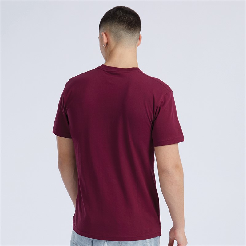 Vans Mens Classic T-Shirt Burgundy/White