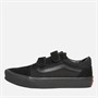 Vans Junior Old Skool Velcro Trainers Black/Black